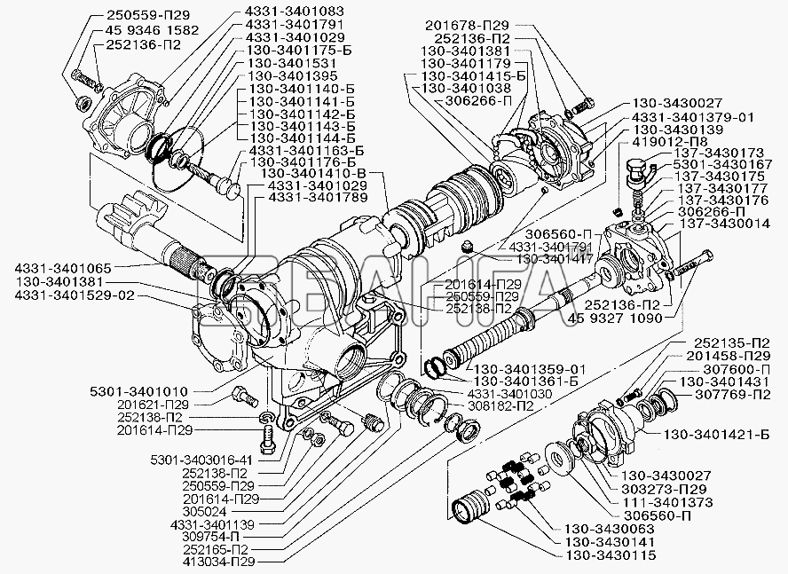 ЗИЛ ЗИЛ-5301 (2006) Схема Рулевой механизм-84 banga.ua